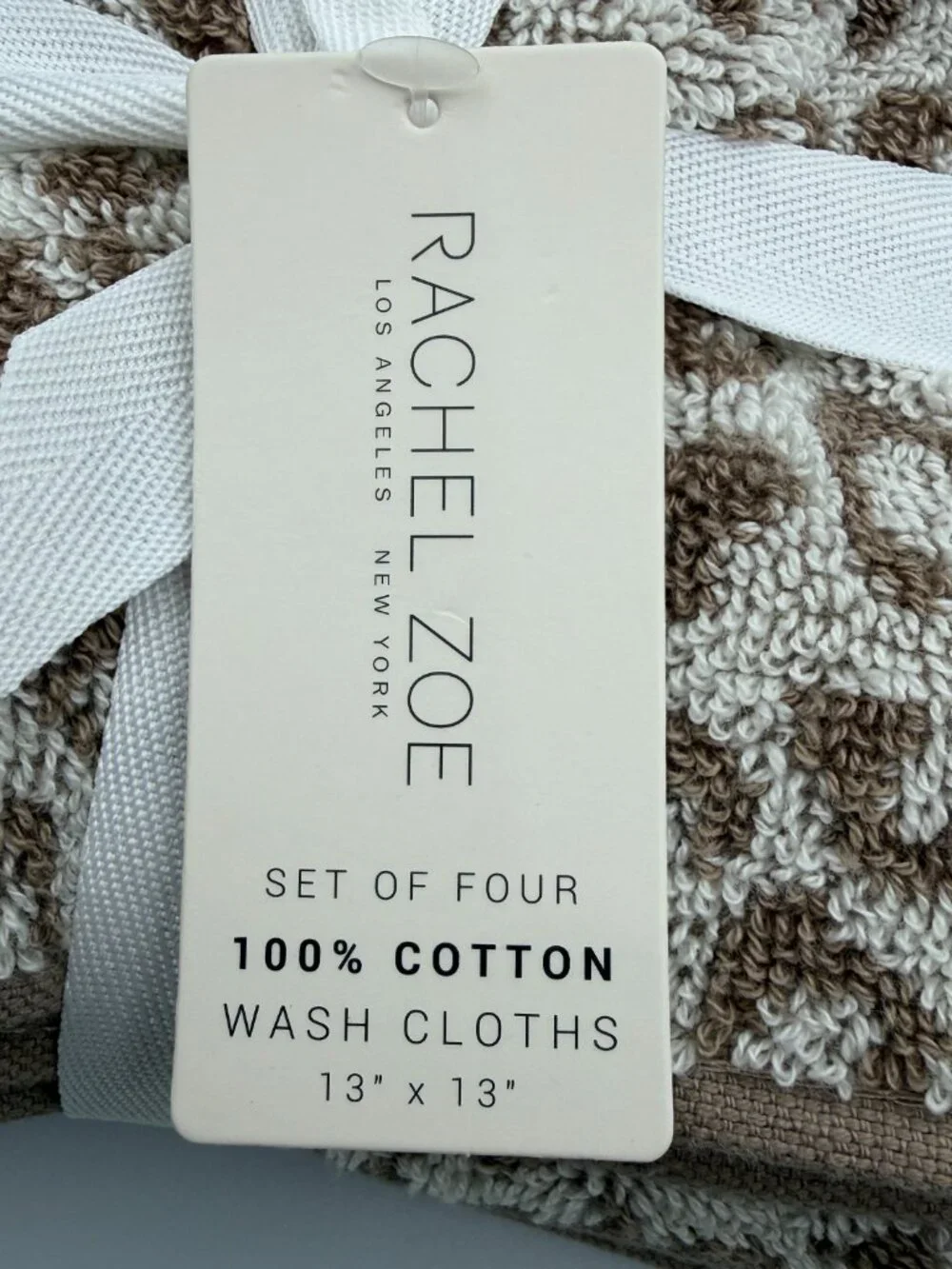 Rachel Zoe Set of 4 Washcloths 13